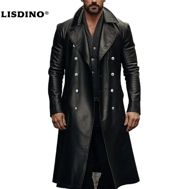 Winter Clothing Design - Leather Jacket Men Winter Fleece Motorcycle