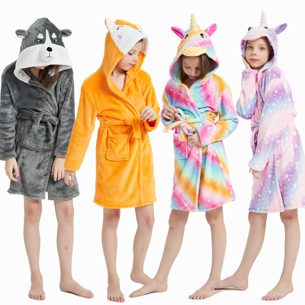 Winter Clothing Baby Girl - Animal Bathrobes for Girls Children's Pajamas