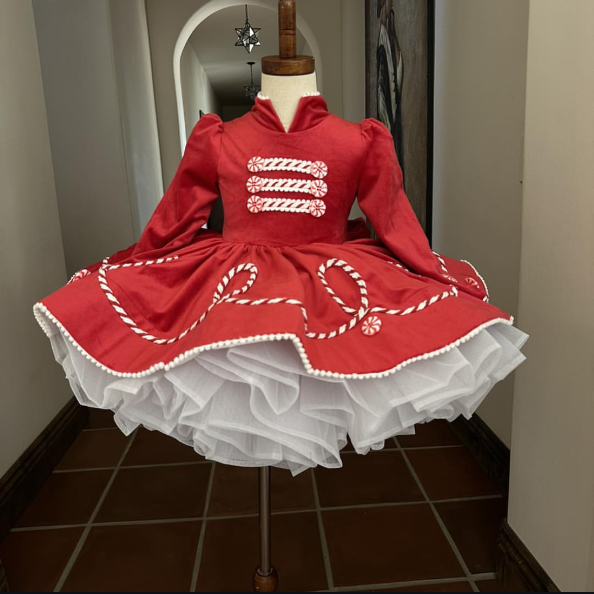 Winter Clothing Cute - 0-12Y Baby Girl Winter Red Velvet
