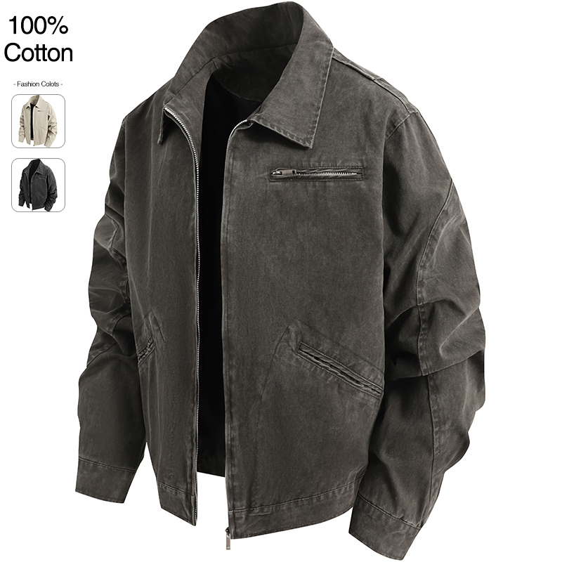 Winter Clothing Design - Oversize Loose Men's Denim Jacket Autumn