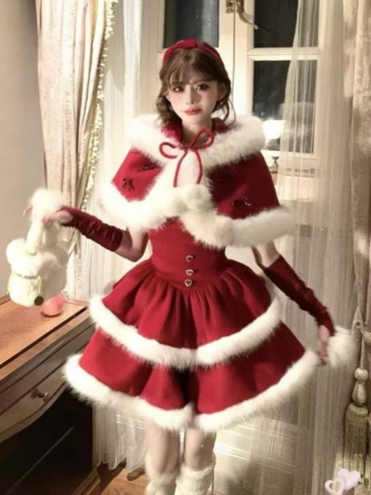 Winter Sweet Lolita Christmas  - مراجعة Winter Clothing Cute وسعره