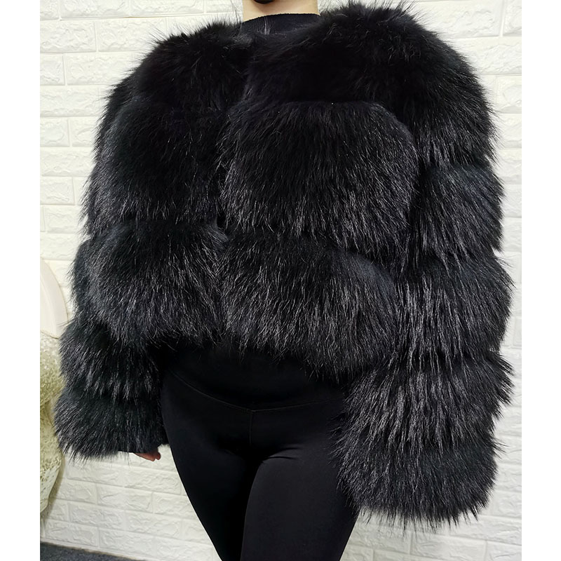 Plus Size Tops Brown Fur Maoma - مراجعة Jacket Winter Clothing وسعره