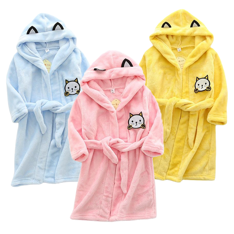 Kids Cartoon Cat Robes New Win - مراجعة Winter Clothing Baby Girl وسعره