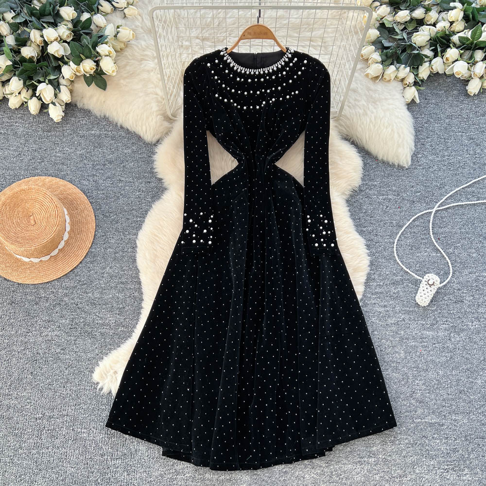 Chic Elegant velour long sleev - مراجعة Winter Clothing H&M وسعره