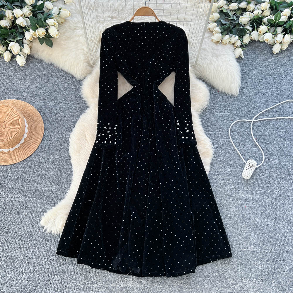 Chic Elegant velour long sleev - مراجعة Winter Clothing H&M وسعره