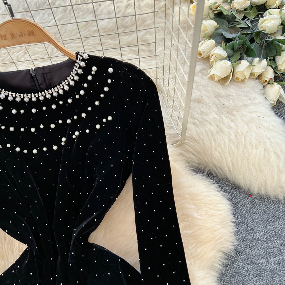 Chic Elegant velour long sleev - مراجعة Winter Clothing H&M وسعره