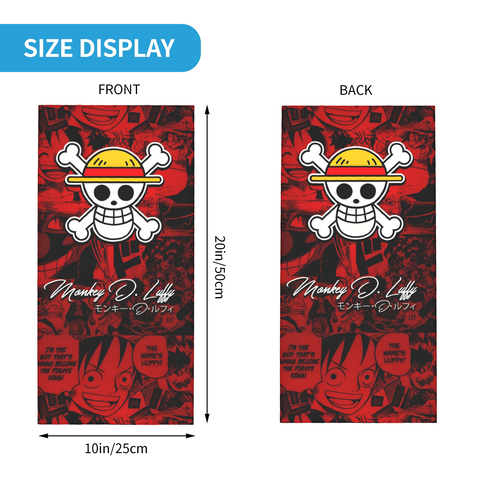 One Piece Anime Bandana Neck W - مراجعة Winter Clothing Youtube وسعره
