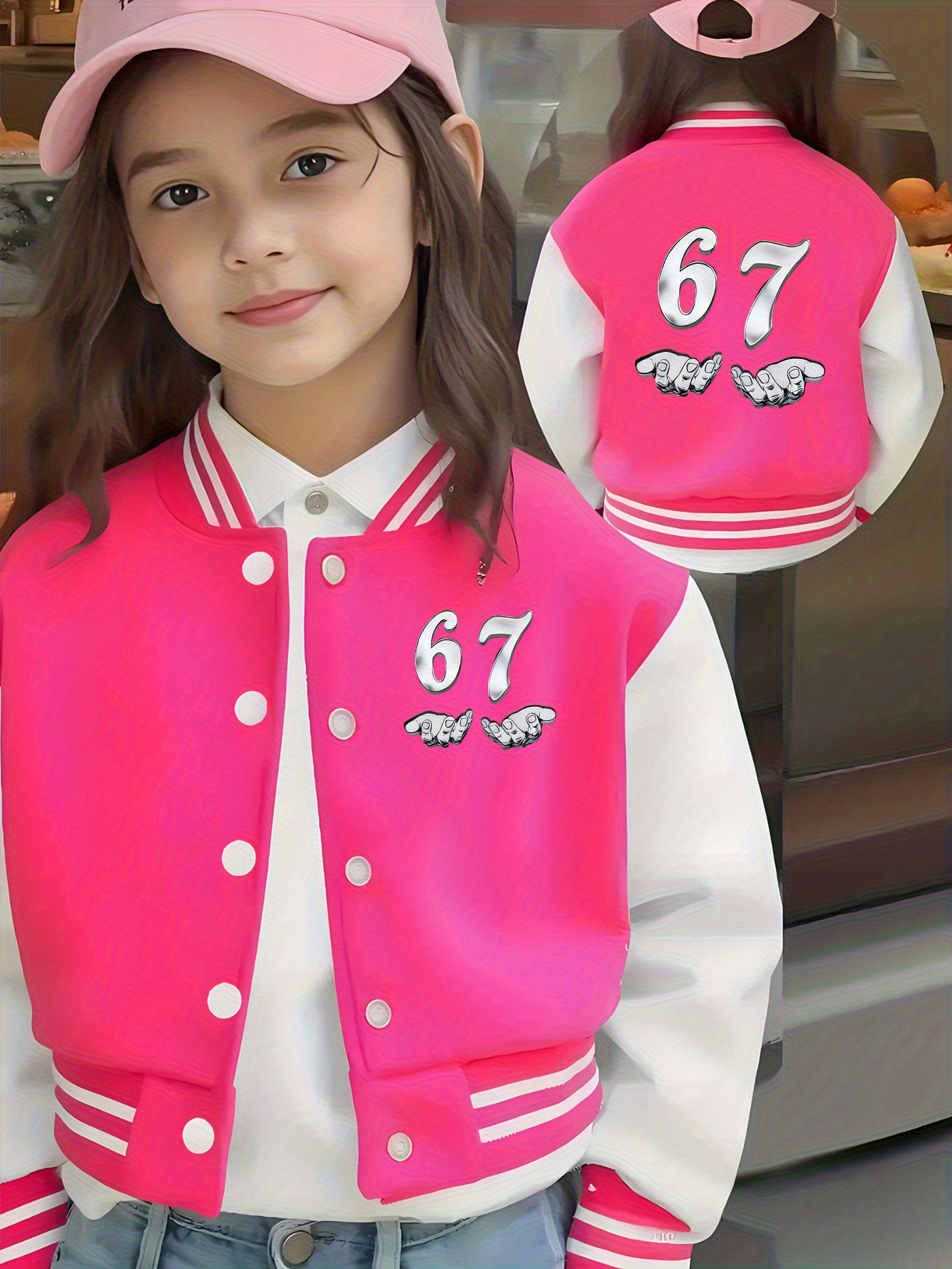 Six Seven Girls' Short Basebal - مراجعة Winter Clothing Options وسعره