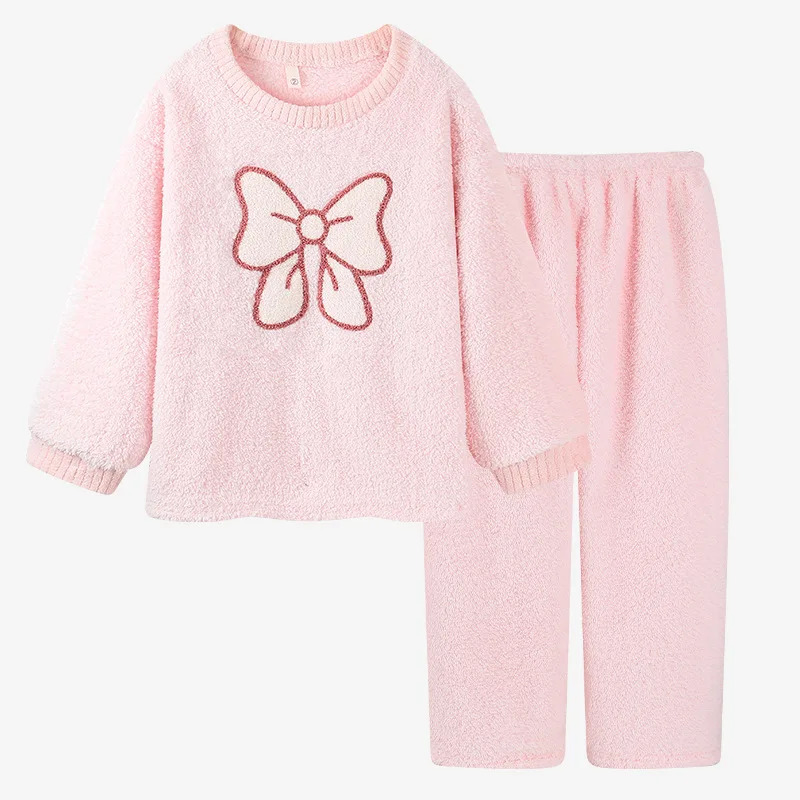 Pink Bowknot Pajamas Long Slee - مراجعة Winter Clothing Youtube وسعره