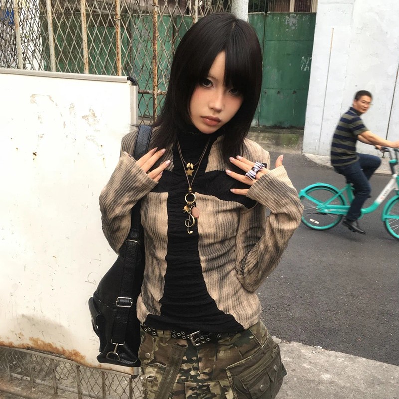Karrram Japanese Y2k Ribbed To - مراجعة Winter Clothing Aesthetic وسعره
