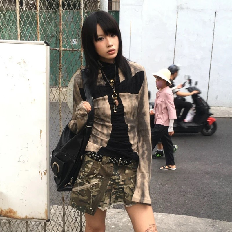 Karrram Japanese Y2k Ribbed To - مراجعة Winter Clothing Aesthetic وسعره