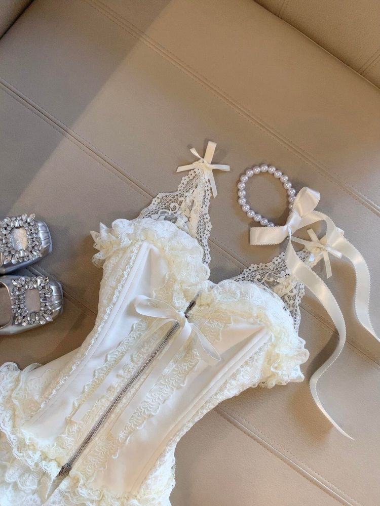 Cute Desire Lace Bustier Top H - مراجعة Winter Clothing Cute وسعره