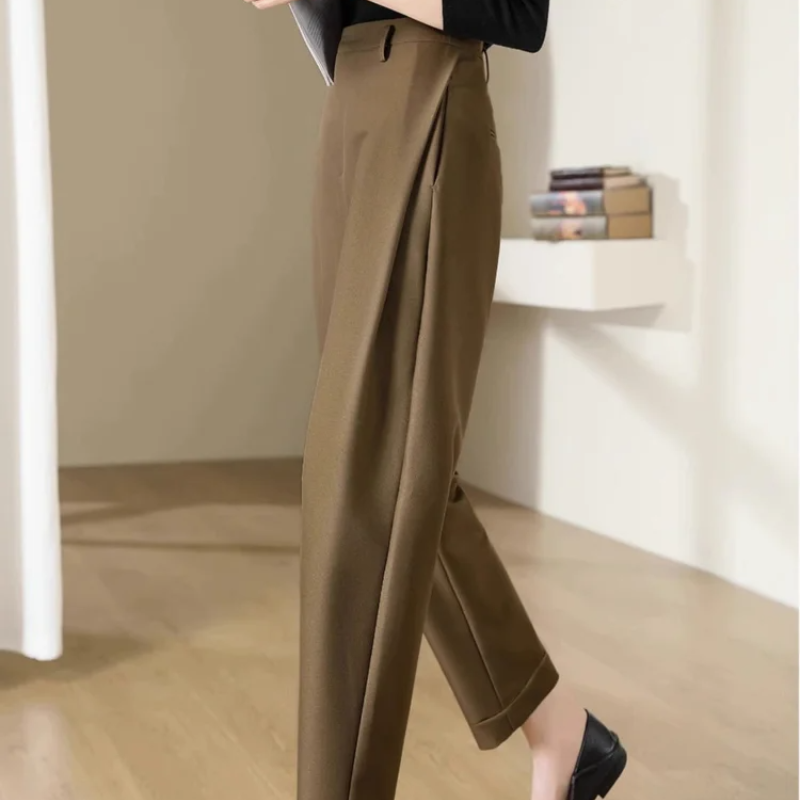 High Waist Slacks Female Trous - مراجعة Winter Clothing Aesthetic وسعره