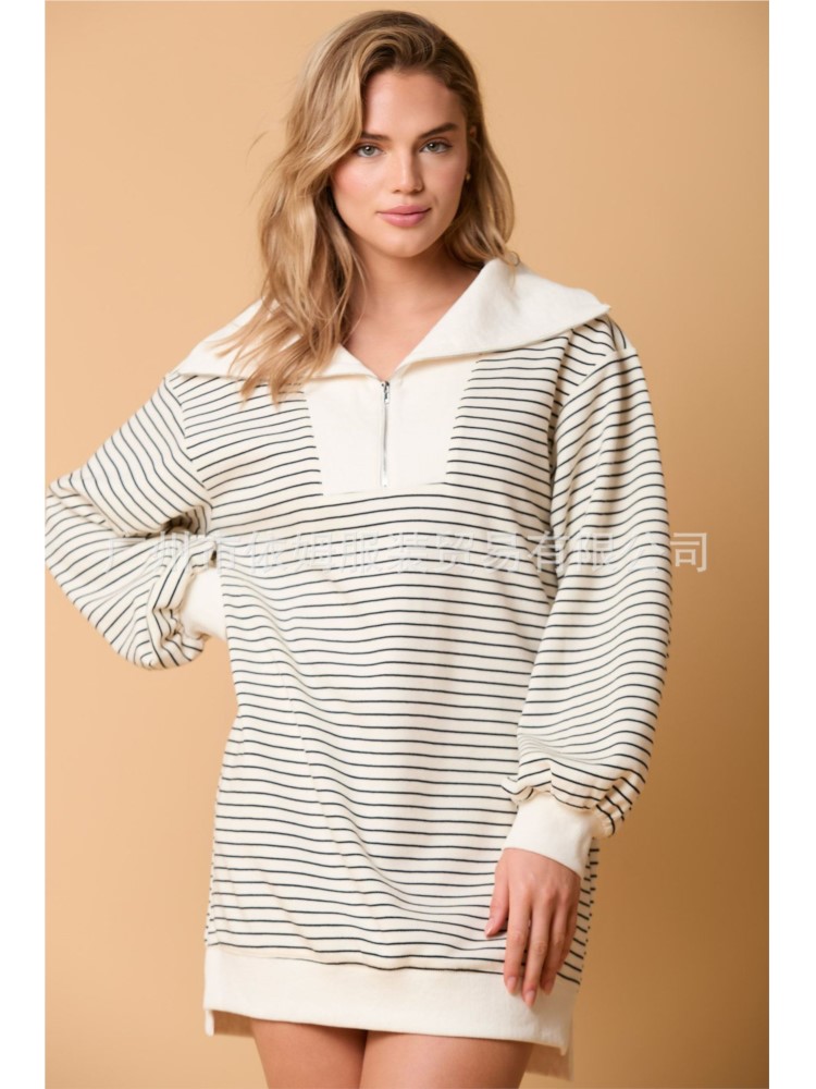 Loose Dress Simple Style Vesti - مراجعة Winter Clothing H&M وسعره