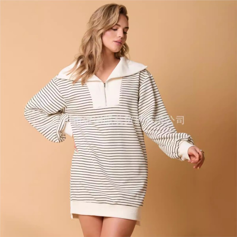 Loose Dress Simple Style Vesti - مراجعة Winter Clothing H&M وسعره