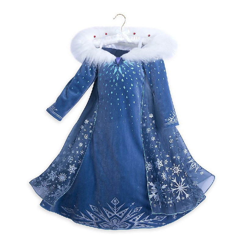 Girls Cosplay Disney Frozen El - مراجعة Winter Clothing Cute وسعره