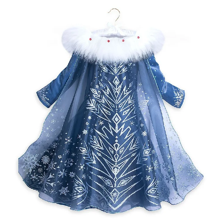 Girls Cosplay Disney Frozen El - مراجعة Winter Clothing Cute وسعره