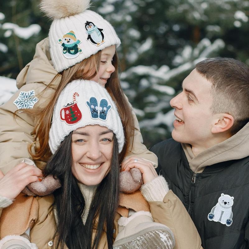 8 Pcs Winter Themed Iron on Pa - مراجعة Winter Clothing Pictures وسعره