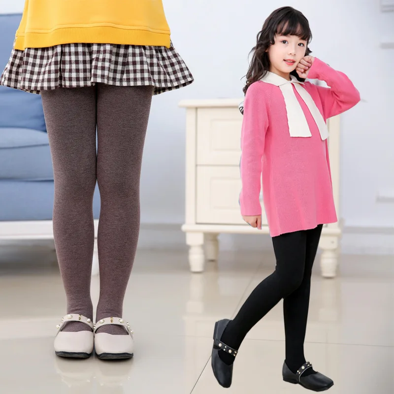 Brushed Thicken Girls Tights f - مراجعة Winter Clothing Baby Girl وسعره