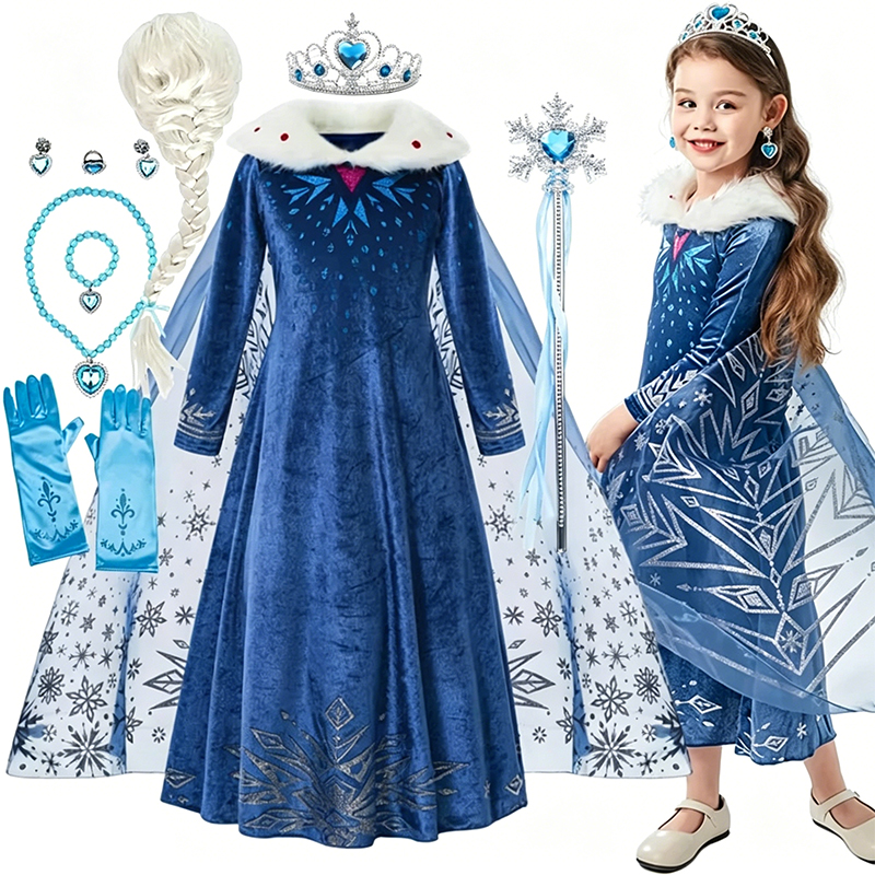 Frozen Elsa Snow Queen Winter  - مراجعة Winter Clothing Cute وسعره