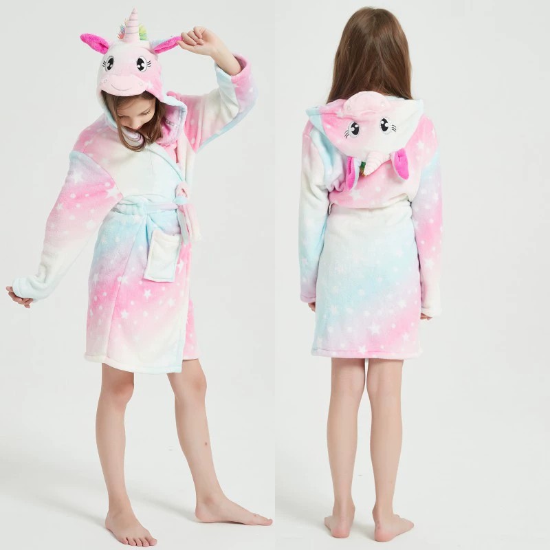 Animal Bathrobes for Girls Chi - مراجعة Winter Clothing Baby Girl وسعره