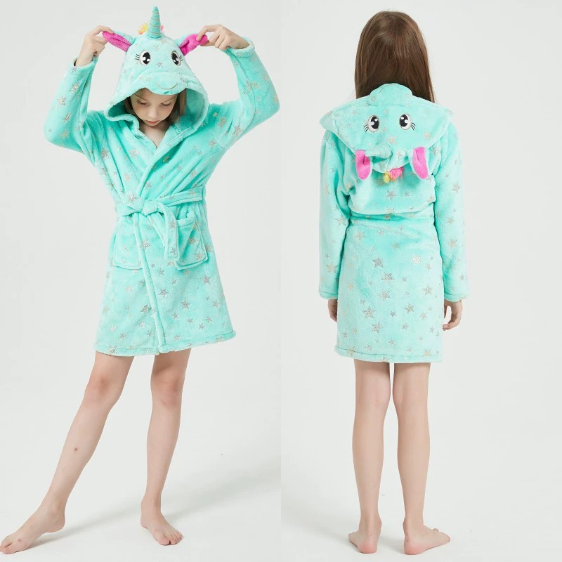 Animal Bathrobes for Girls Chi - مراجعة Winter Clothing Baby Girl وسعره