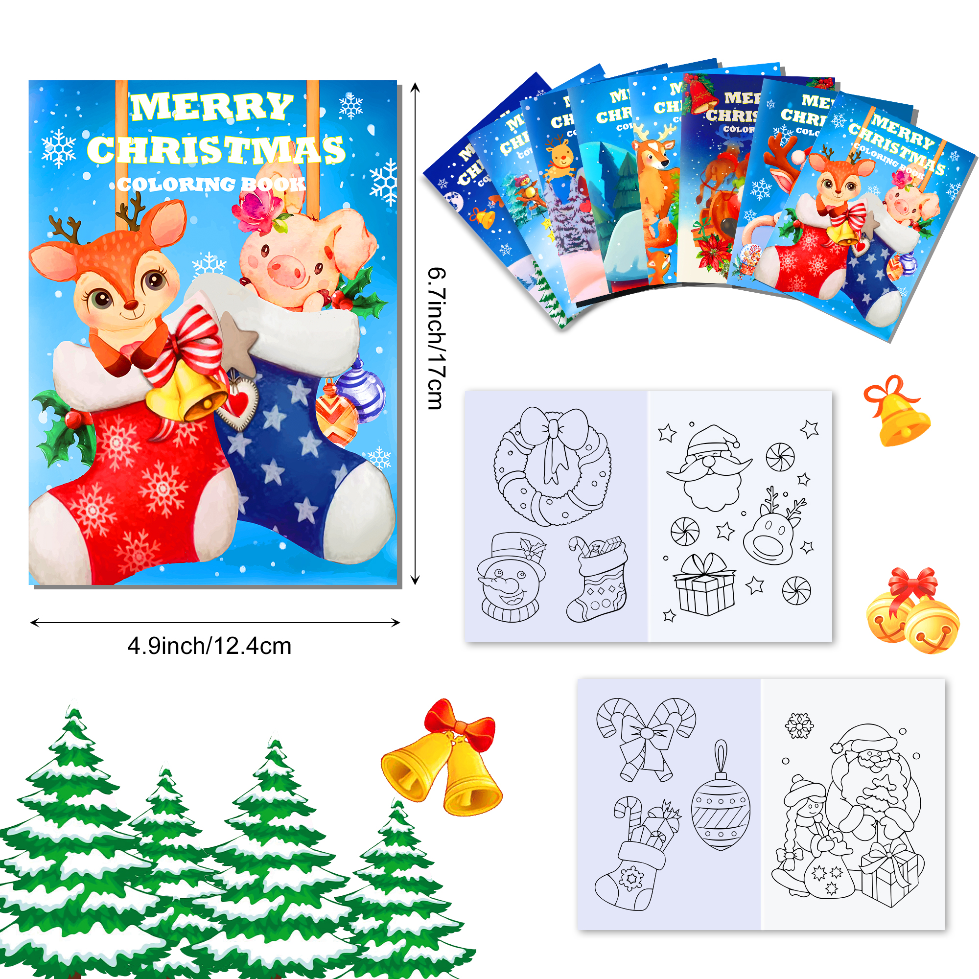 16pcs Cartoon Merry Christmas  - مراجعة Winter Clothing Pictures وسعره