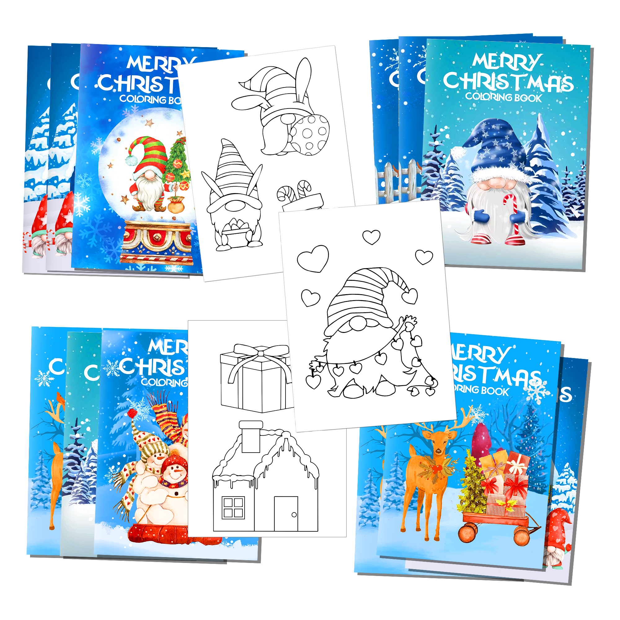 16pcs Cartoon Merry Christmas  - مراجعة Winter Clothing Pictures وسعره