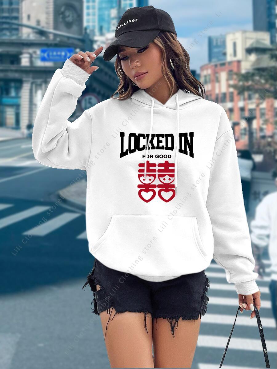 Funny Letter Print Hoodies Wom - مراجعة Winter Clothing Aesthetic وسعره