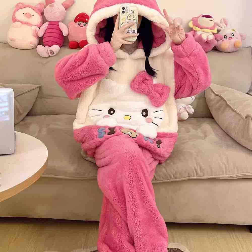 Hello Kitties Kuromi Women's C - مراجعة Winter Clothing Cute وسعره