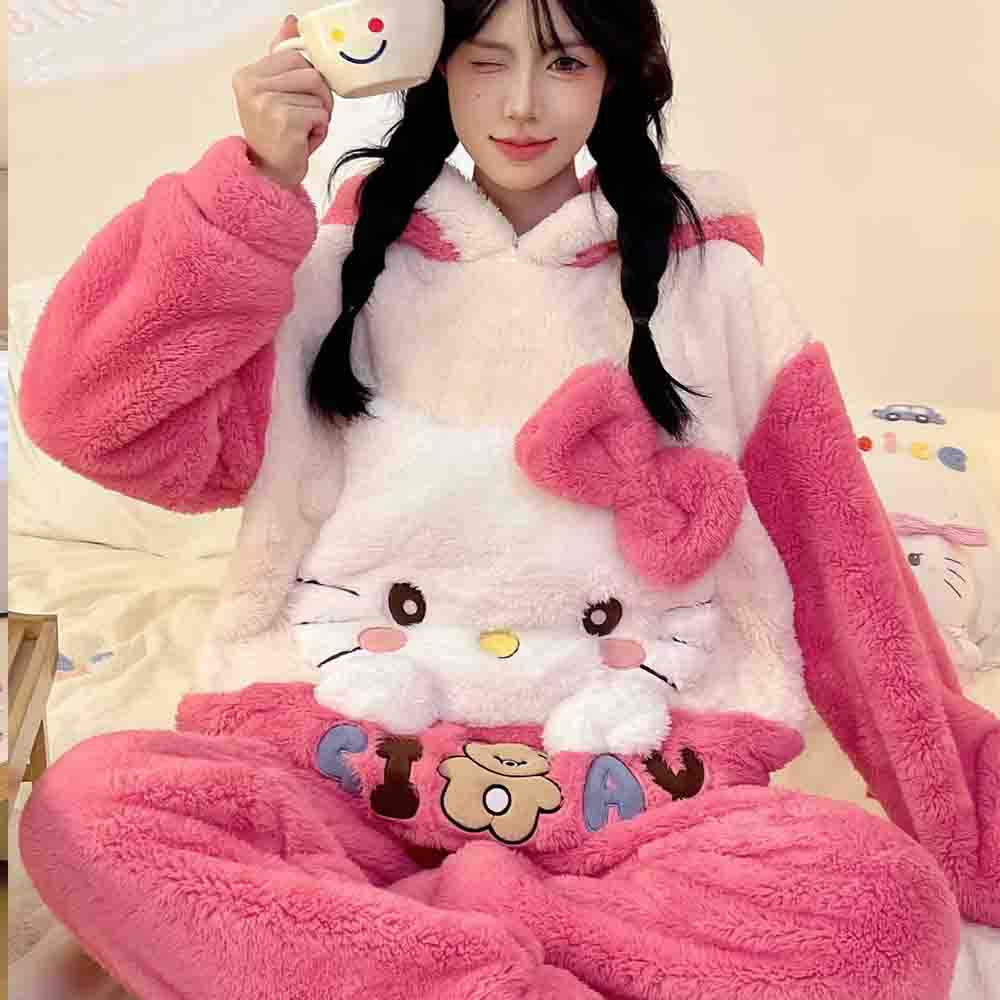 Hello Kitties Kuromi Women's C - مراجعة Winter Clothing Cute وسعره