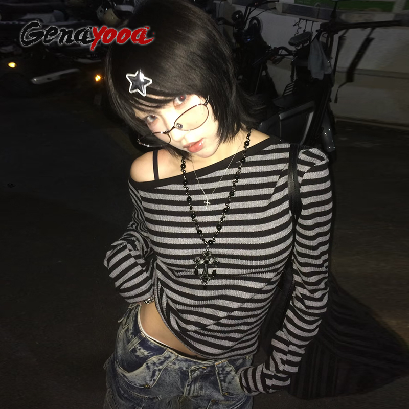 Genayooa Japanese Y2k T-shirt  - مراجعة Winter Clothing Aesthetic وسعره