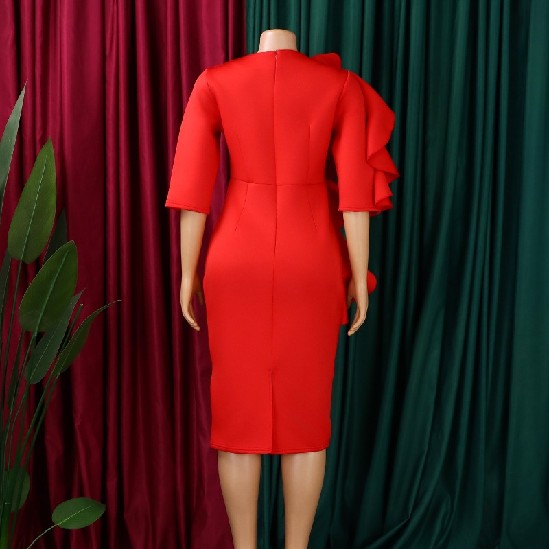 Orange Sexy Dress One Shoulder - مراجعة Winter Clothing H&M وسعره