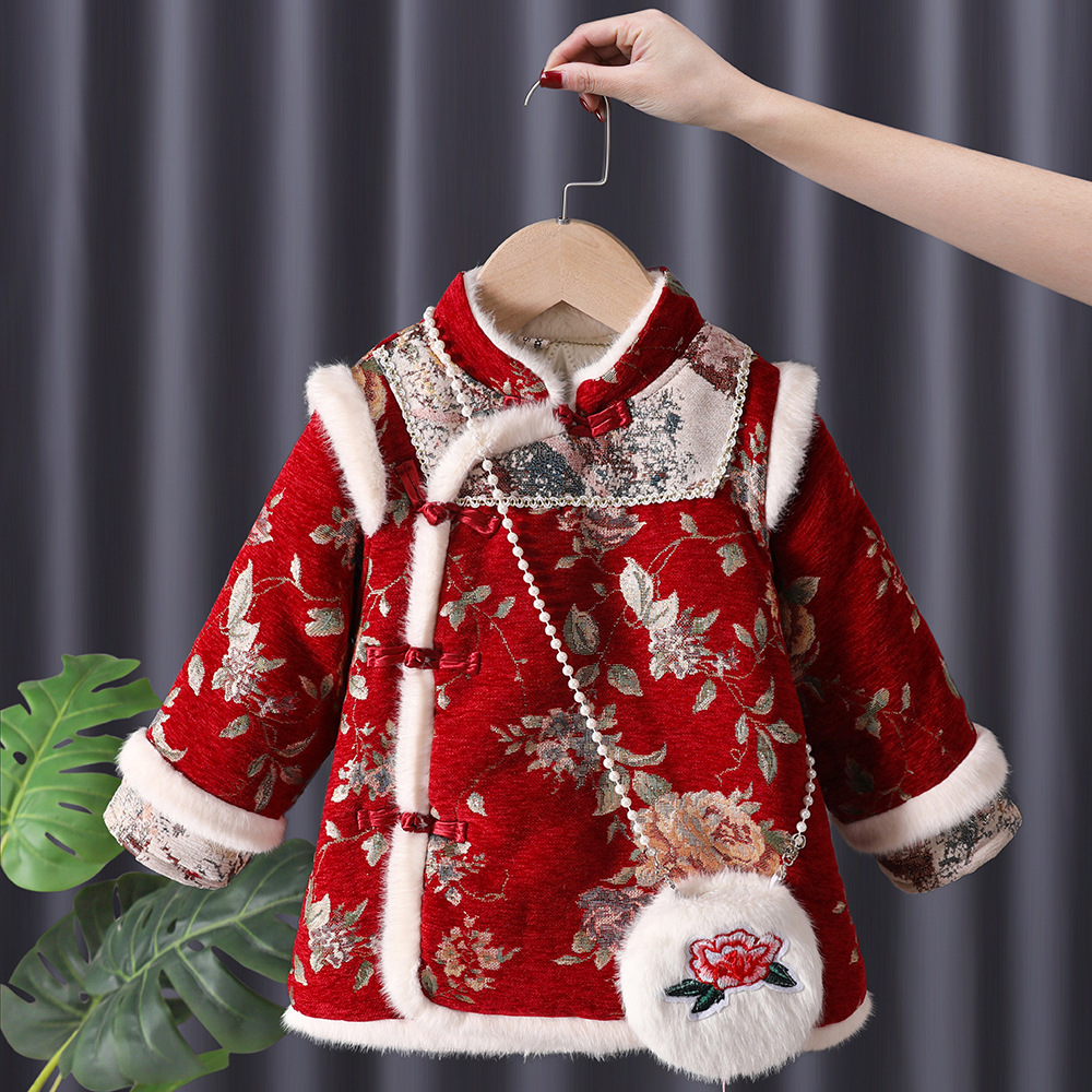 Winter Baby Girls Hanfu Kids P - مراجعة Winter Clothing Baby Girl وسعره