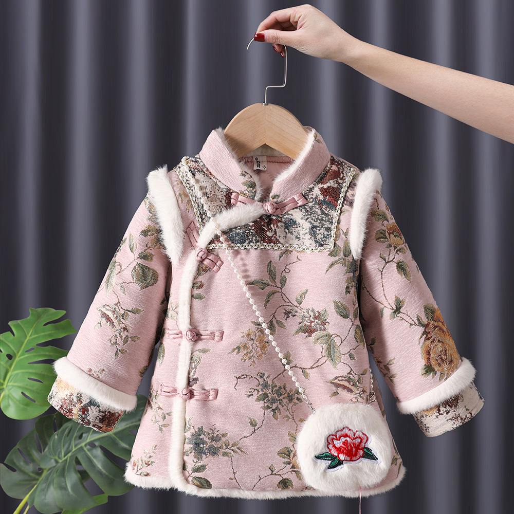 Winter Baby Girls Hanfu Kids P - مراجعة Winter Clothing Baby Girl وسعره