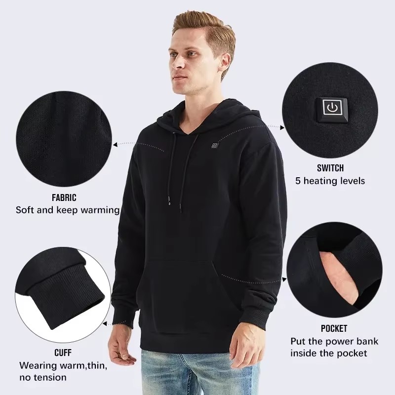 Women USB Heating Hoodies men  - مراجعة Winter Clothing Design وسعره