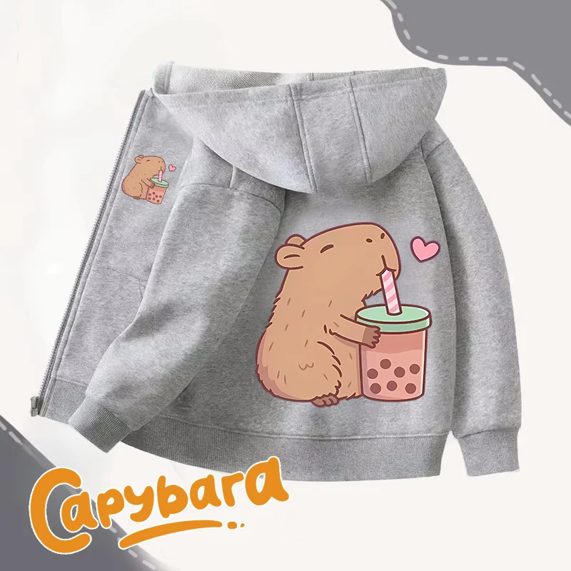 Capybara Zipper Hoodies Coats  - مراجعة Winter Clothing For Boys وسعره