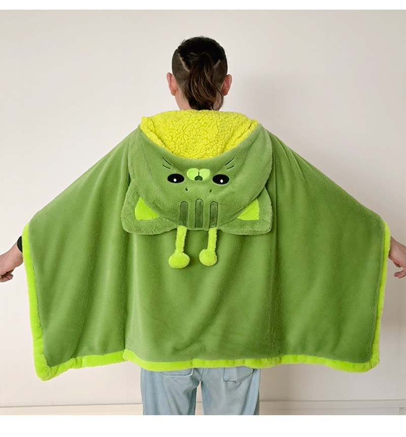 Cartoon Cute Alien Cat Hooded  - مراجعة Winter Clothing Cute وسعره