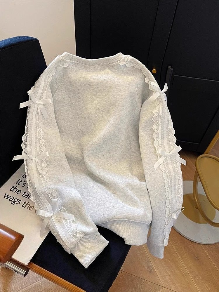 Round Neck Pearl Women's Sweat - مراجعة Winter Clothing Essential وسعره