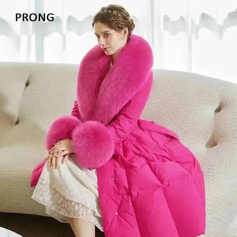 100% Real Fox Fur Collar Winte - مراجعة Winter Clothing Design وسعره