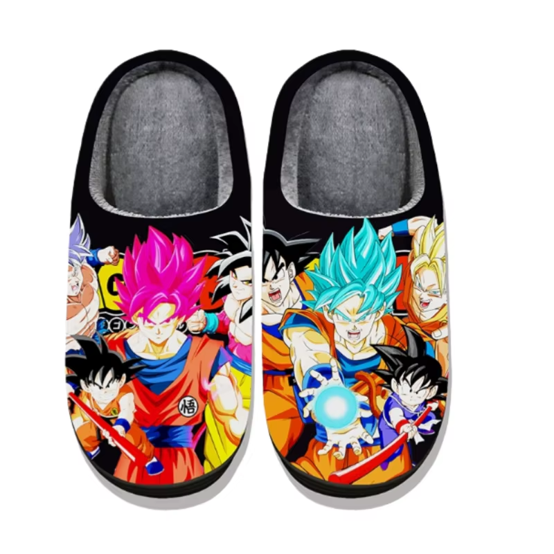 Anime Dragon Ball Plush Slippe - مراجعة Winter Clothing Cute وسعره