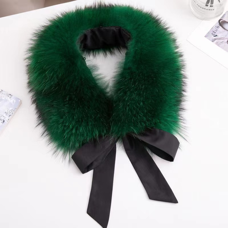 Natural Raccoon Fur Collar War - مراجعة Winter Clothing Design وسعره