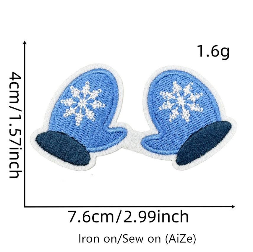10 Pcs Hello Winter Series Emb - مراجعة Winter Clothing Pictures وسعره